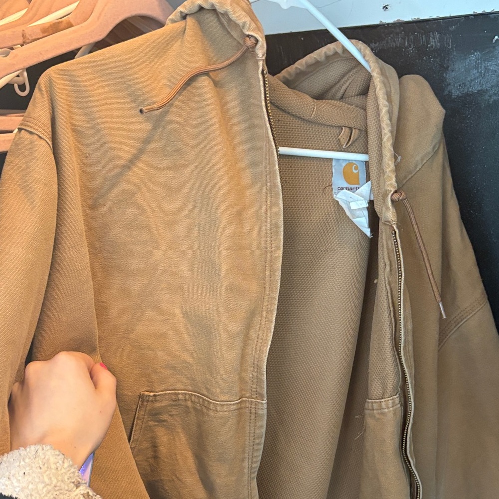 Carhartt Tan Hooded Jacket